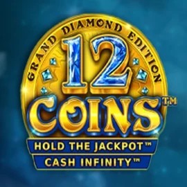 Official Slots logo: 12 Coins Grand Diamond Edition by Wazdan at Spinbara Casino