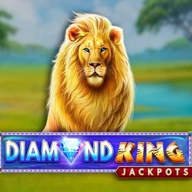 Jackpots logo of Diamond King Jackpots from SpinPlay Games at Spinbara Casino