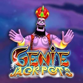 Jackpots logo of Genie Jackpots from Blueprint Gaming at Spinbara Casino