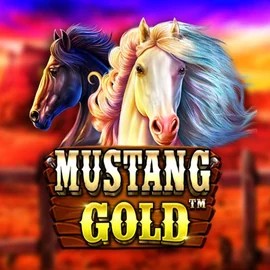 Mustang Gold slot logo by Pragmatic Play at Spinbara Casino