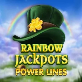 Official Jackpots logo: Rainbow Jackpots Power Lines by Red Tiger Gaming at Spinbara Casino